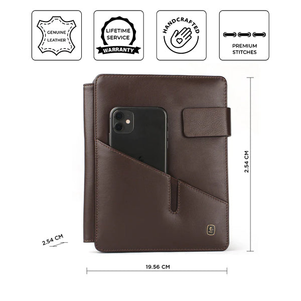 Corporate New Year Gift | Melunge Leather Diary For Men & Women |  Genuine  Leather Journal/Notebook | Color: Brown