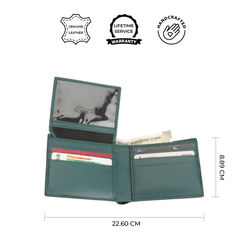 Great Dane | Pure Leather | Gents Wallet | Color: Green