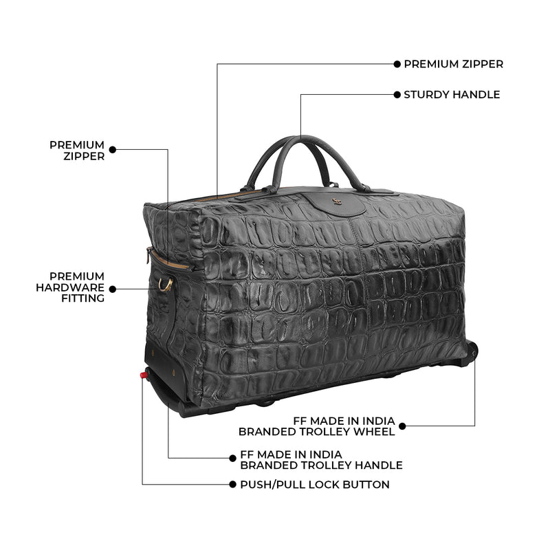 Leather Trolley bag