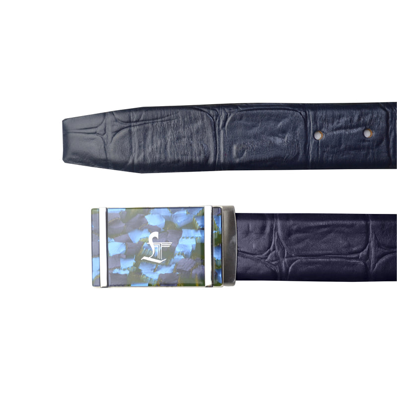 Great Dane | Pure Leather | Leather Belt for Men | Color - Blue