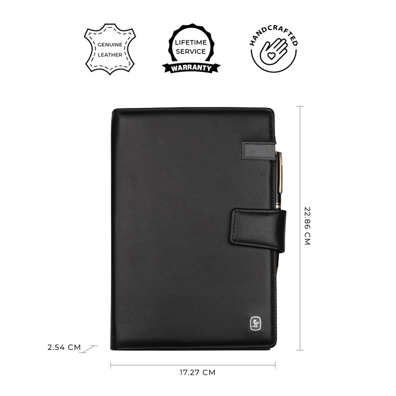 Smart leather notebook