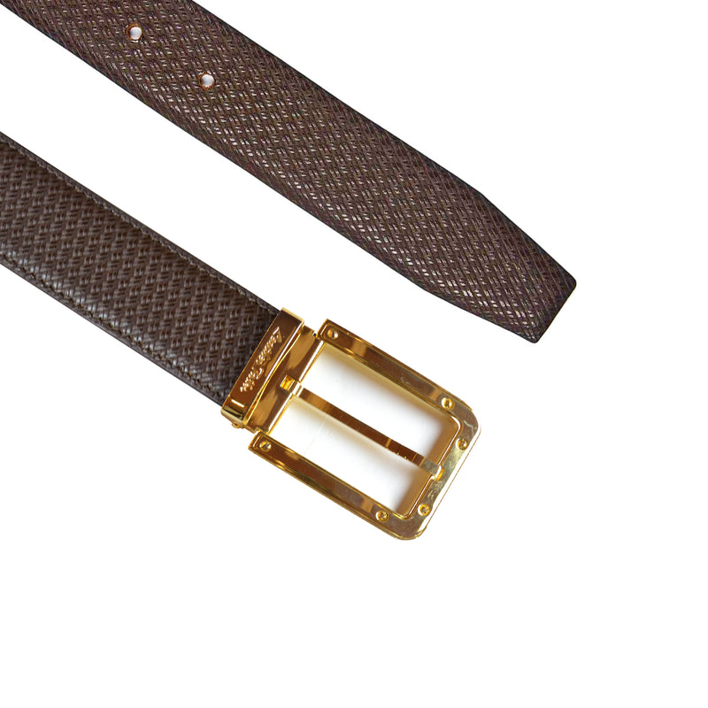 Italian Weave | Genuine Leather | Luxury Leather Belt for Men | Color - Brown