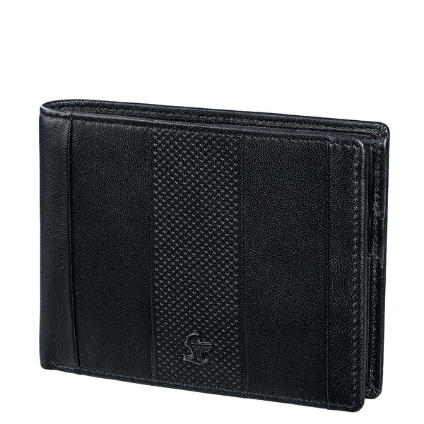 Gladwin Bifold Men’s Wallet I Luxury Leather Wallet for Men I Colour: Black