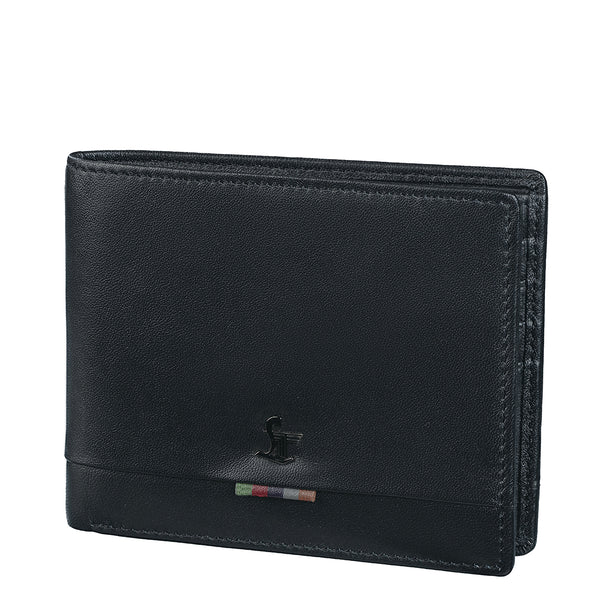 Orion Leather Mens Wallet |  Genuine Leather Purse for Men | Colour: Black