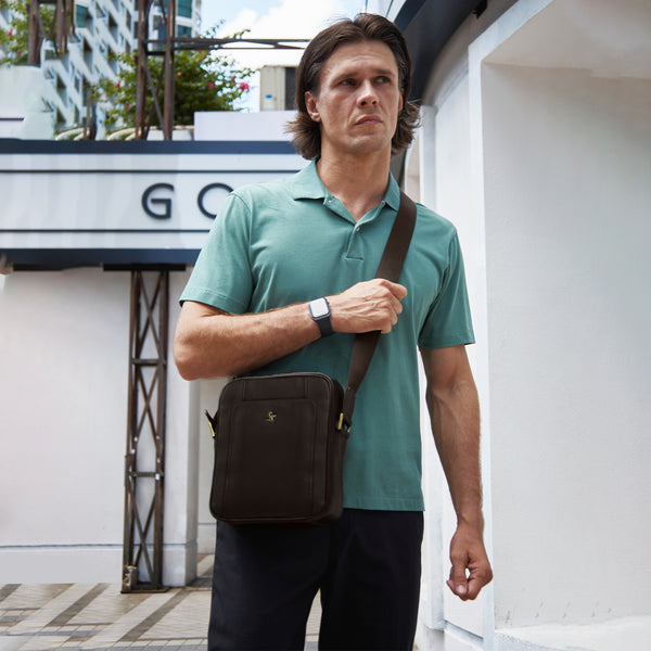 Premium leather messenger bags for men