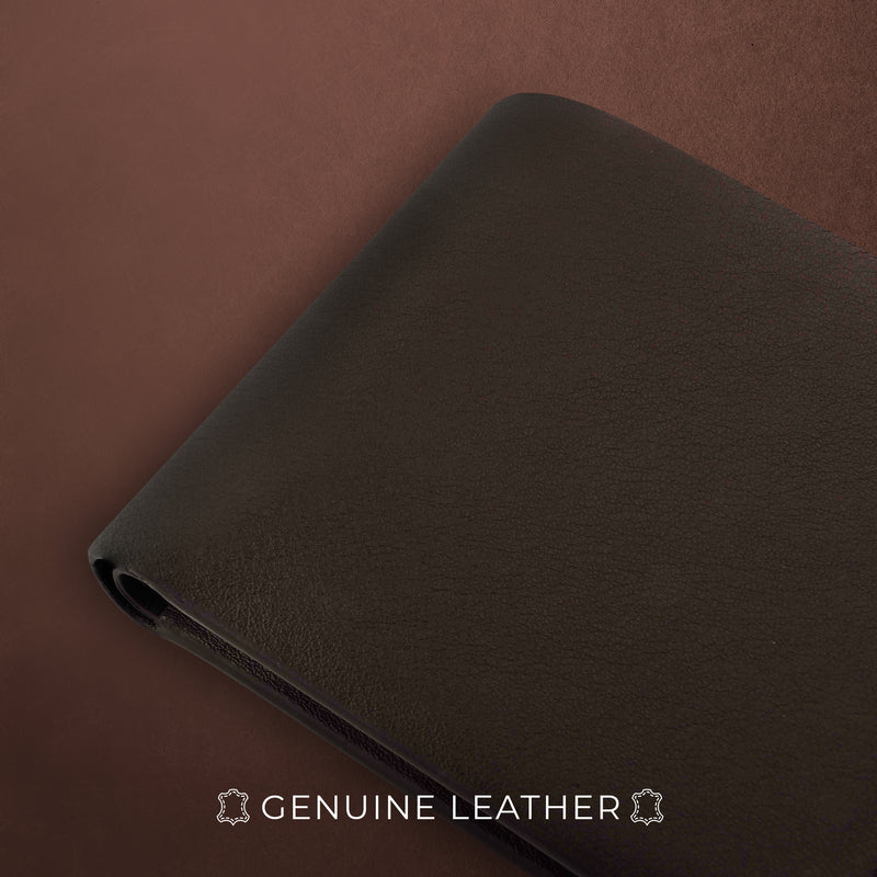 Austin Bifold Stitchless | Original Leather Wallet for Men | 100% Genuine Leather | Color: Brown 