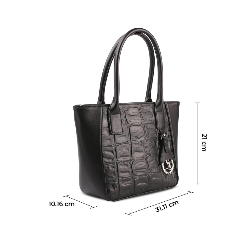 Genuine leather tote bag for women