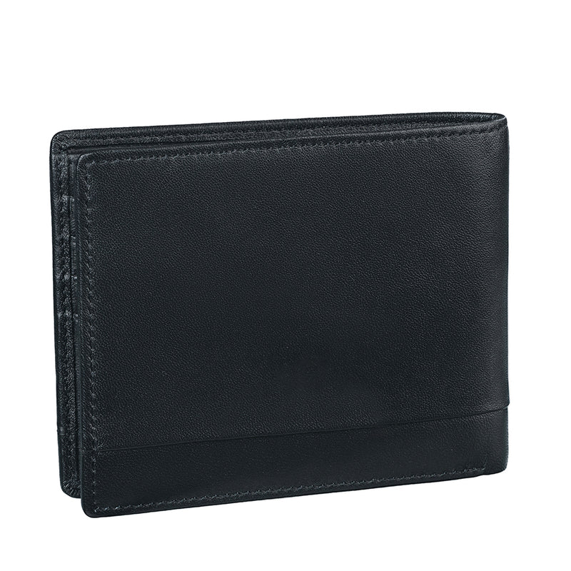 Orion Leather Mens Wallet |  Genuine Leather Purse for Men | Colour: Black