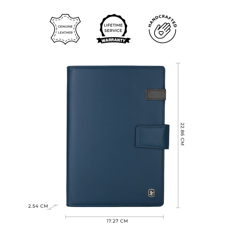 Leather notebook with powerbank