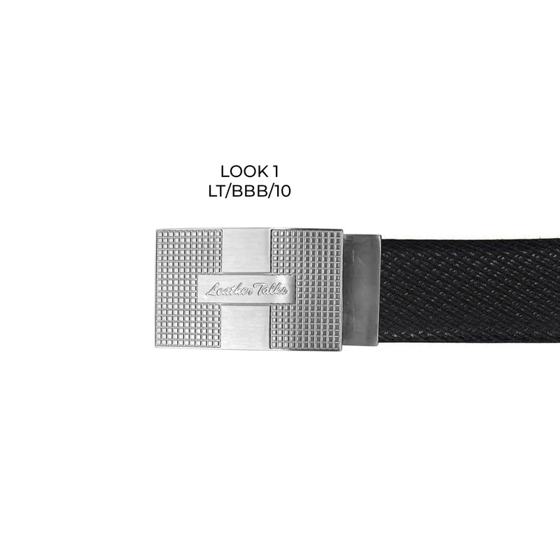 Italian Weave | Pure Leather | Leather Belt for Men | Color  - Black