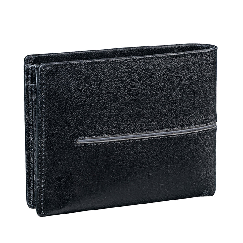 Brian Bifold Wallet I Luxury Leather Wallet for Men I Colour: Black