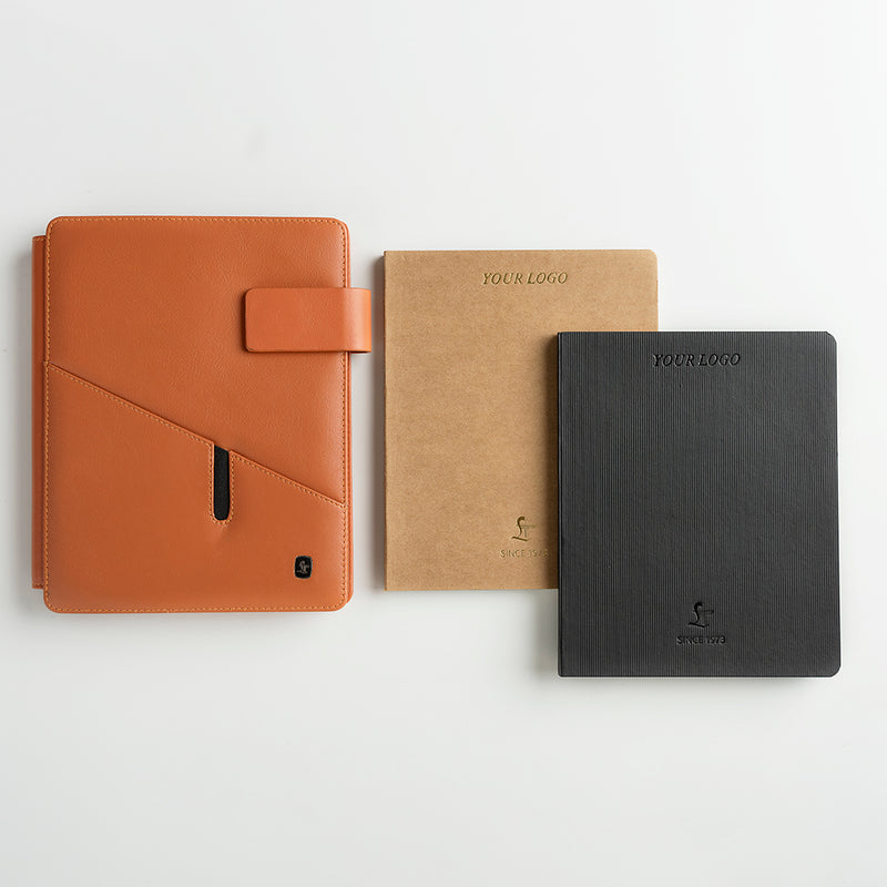 Melunge Leather Diary For Men & Women |  100% Genuine Leather | Handmade Leather Journal | Luxury Leather Notebook - Orange