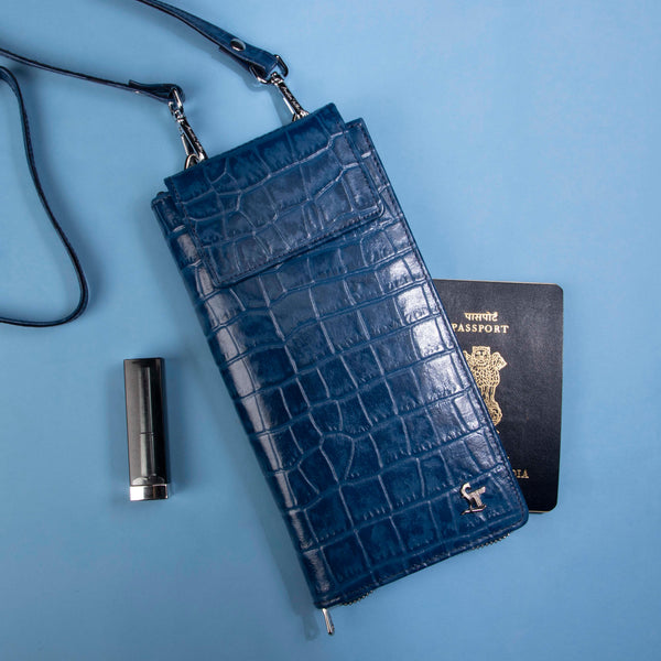 Raksha Bandhan Gift | Georgia Collection Italian Classics - Travel Wallet |  Full Zip Passport II | 100% Pure Leather