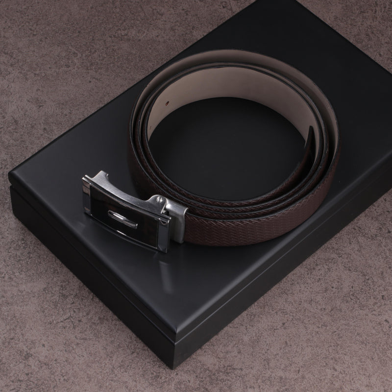 Italian Weave | Genuine Leather | Luxury Leather Belt for Men | Color - Brown