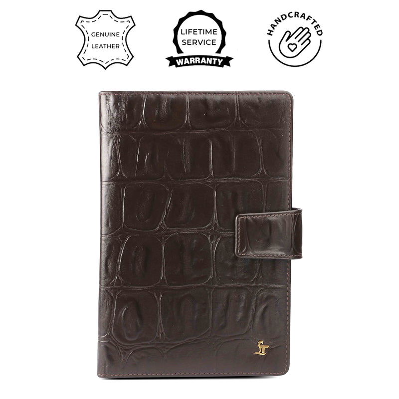 LT Smart Leather Notebook with Power Bank (5000 mAh) | Diary with Power Bank | Color: Brown