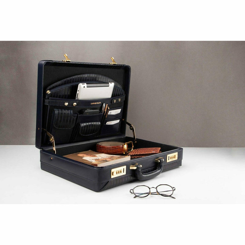 Mens Leather Attache briefcase 