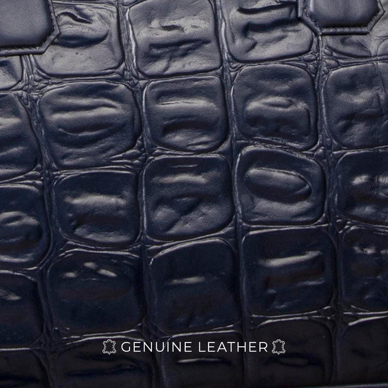 Great Dane | Leather Portfolio Bag | 100% Genuine Leather | For Office Use | Colour - Blue