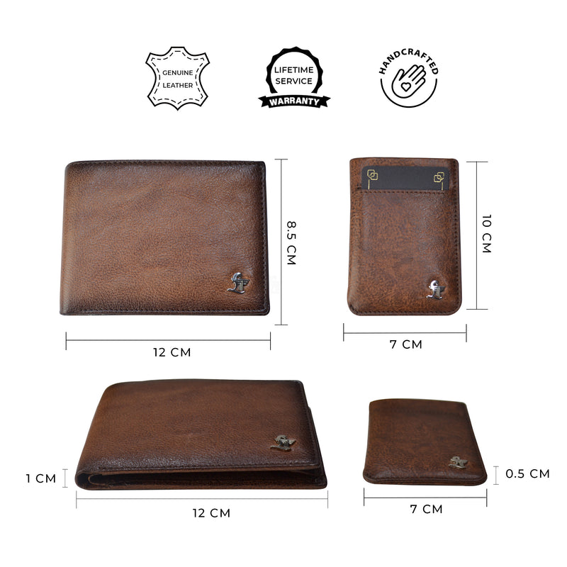 Ready to Ship Luxury Corporate Gift| Prestige Gents Wallet and Card Case Set | Genuine Leather Combo Gift | Leather  Mens Wallet | Leather Card Case