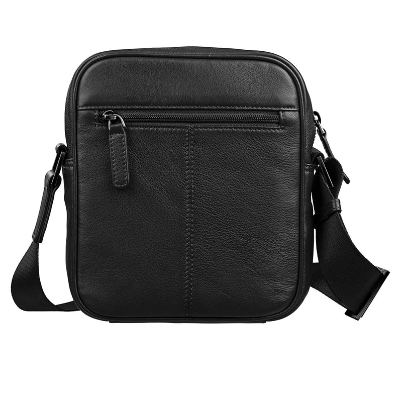 Men's Bag VI Jr. | Leather Messenger Bag For Men | Colour : Black