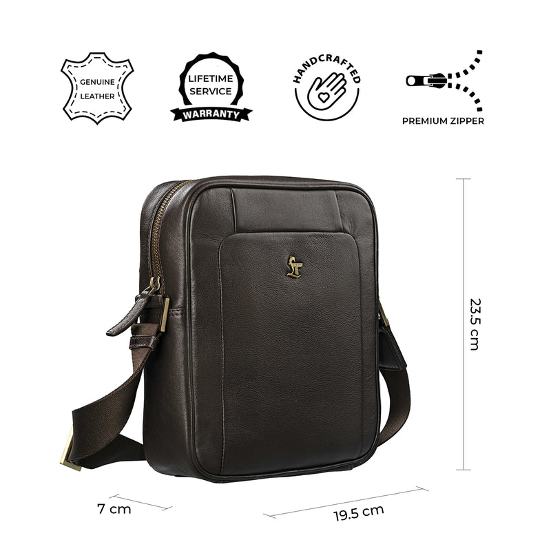 Men's Bag VI Sr. | Leather Messenger Bag For Men | Colour : Brown