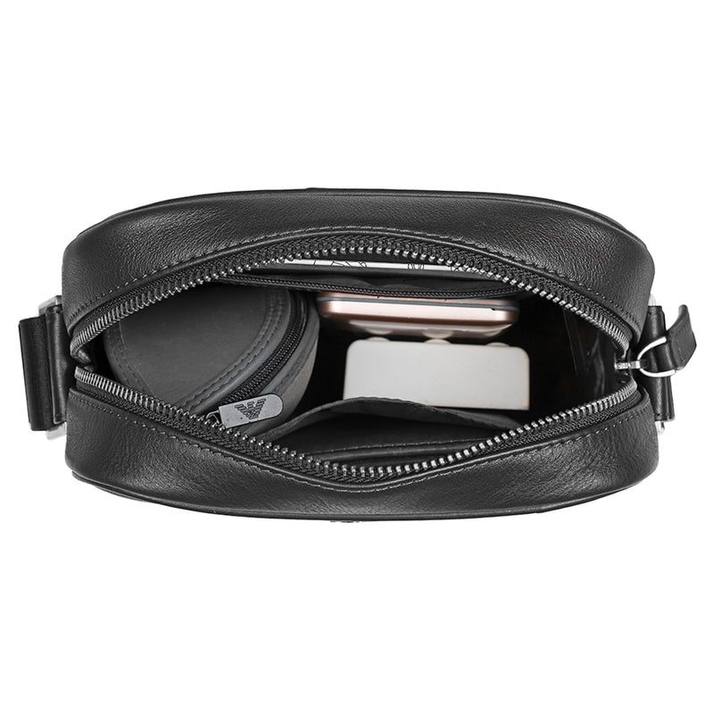 Men's Bag VI Sr. | Leather Messenger Bag For Men | Colour : Black