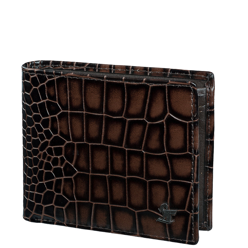 Fab IV Gent's Wallet | Leather Wallet for Men | 100% Genuine Leather | Color: Brown