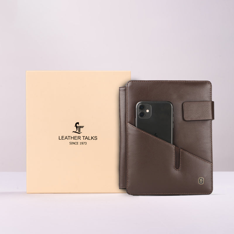 Corporate New Year Gift | Melunge Leather Diary For Men & Women |  Genuine  Leather Journal/Notebook | Color: Brown