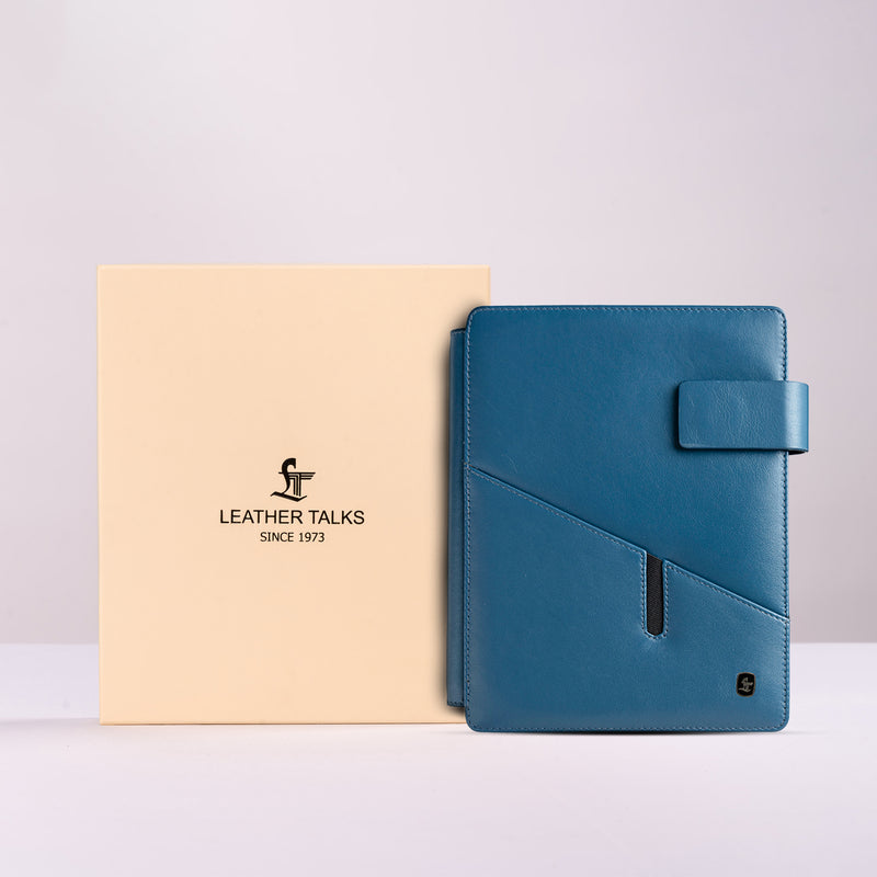 Melunge Leather Diary For Men  & Women | Genuine Leather Handmade Journal / Notebook - Blue