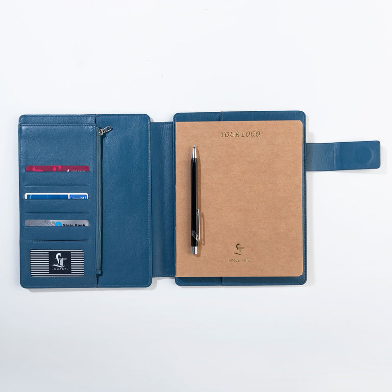 Melunge Leather Diary For Men  & Women|  100% Genuine Leather | Handmade Leather Journal | Luxury Leather Notebook - Blue