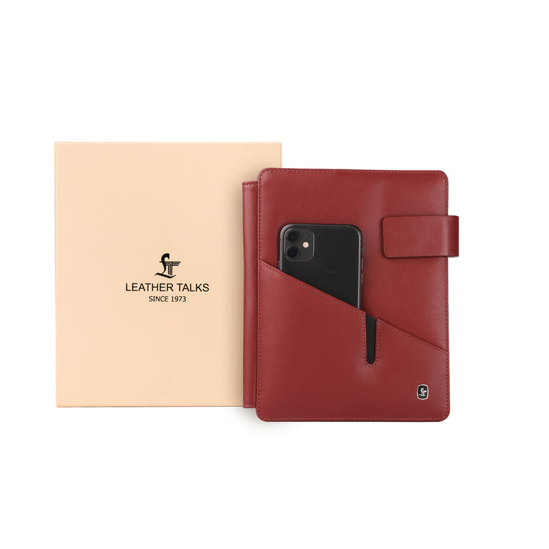 Genuine leather notebook