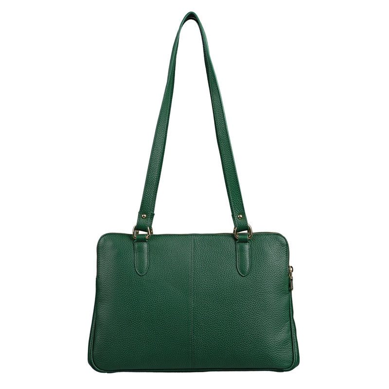 Rocha Ladis Handbag for Women | 100% Genuine Leather | Color - Green