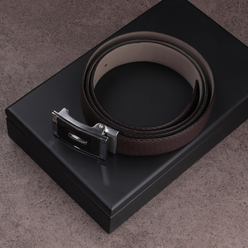 Premium Italian Small weave Brown Belt - Leather Talks