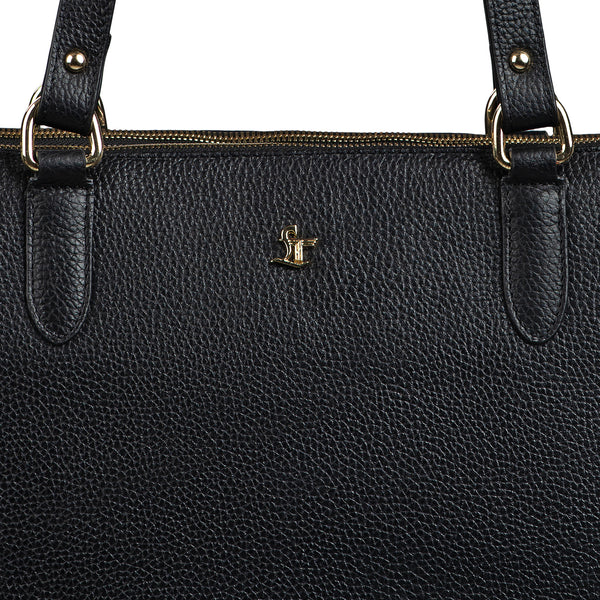 Rocha Ladis Slingbag for Women | 100% Genuine Leather | Color - Black