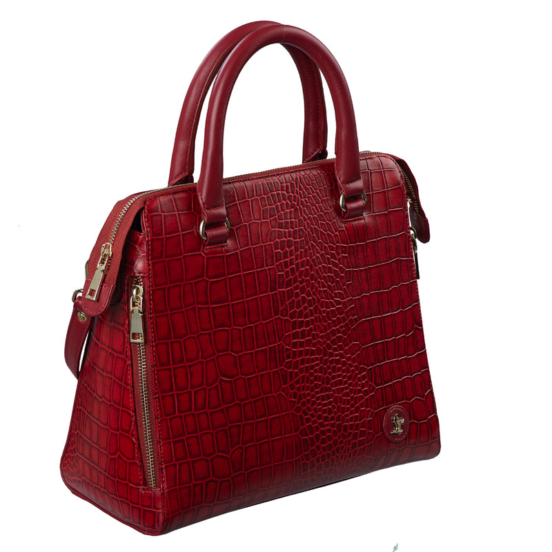 Vivian Hand Bag For Women | 100% Genuine Leather | Color - Red