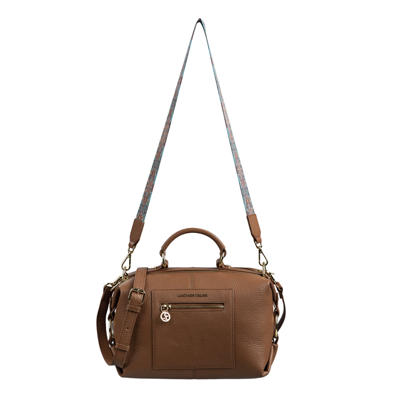Leather Hand Bags For Women | 100% Genuine Leather | Color - Tan
