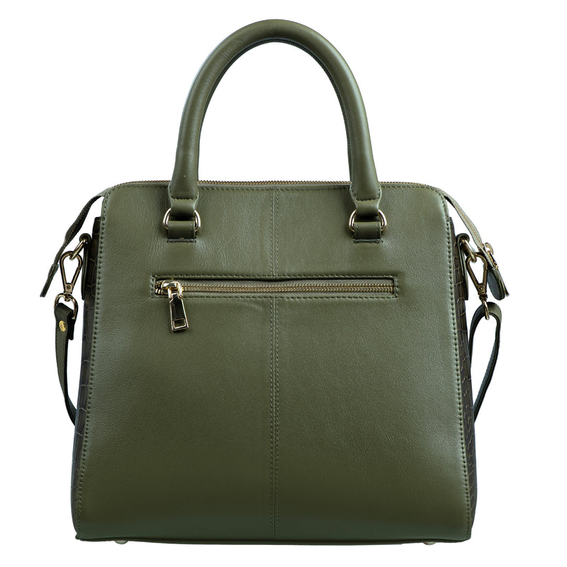 Vivian Hand Bag For Women | 100% Genuine Leather | Color - Green