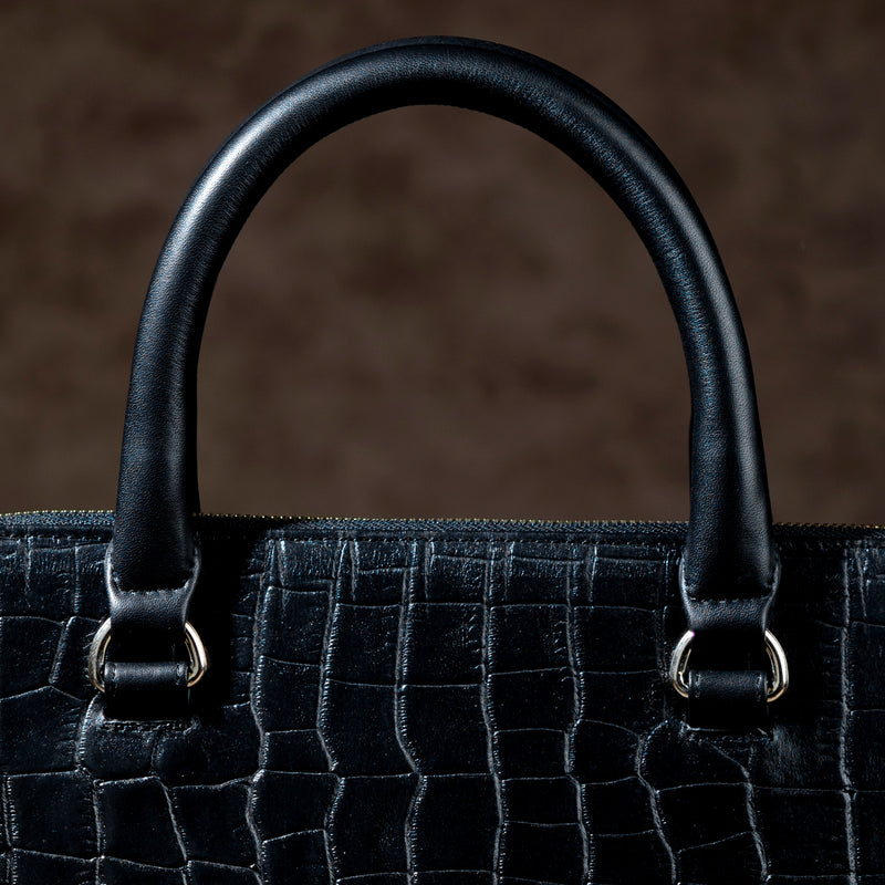 Vivian Hand Bag For Women | 100% Genuine Leather | Color - Black