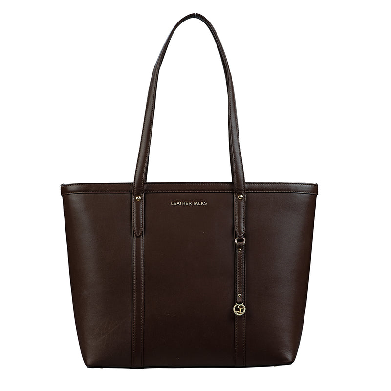 Genuine Leather Tote Bags For Women | Color - Brown