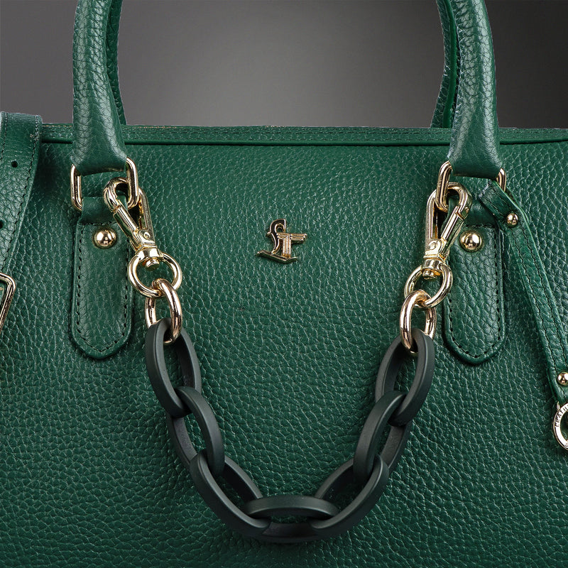 Leather Hand Bag For Women | 100% Genuine Leather | Color: Green