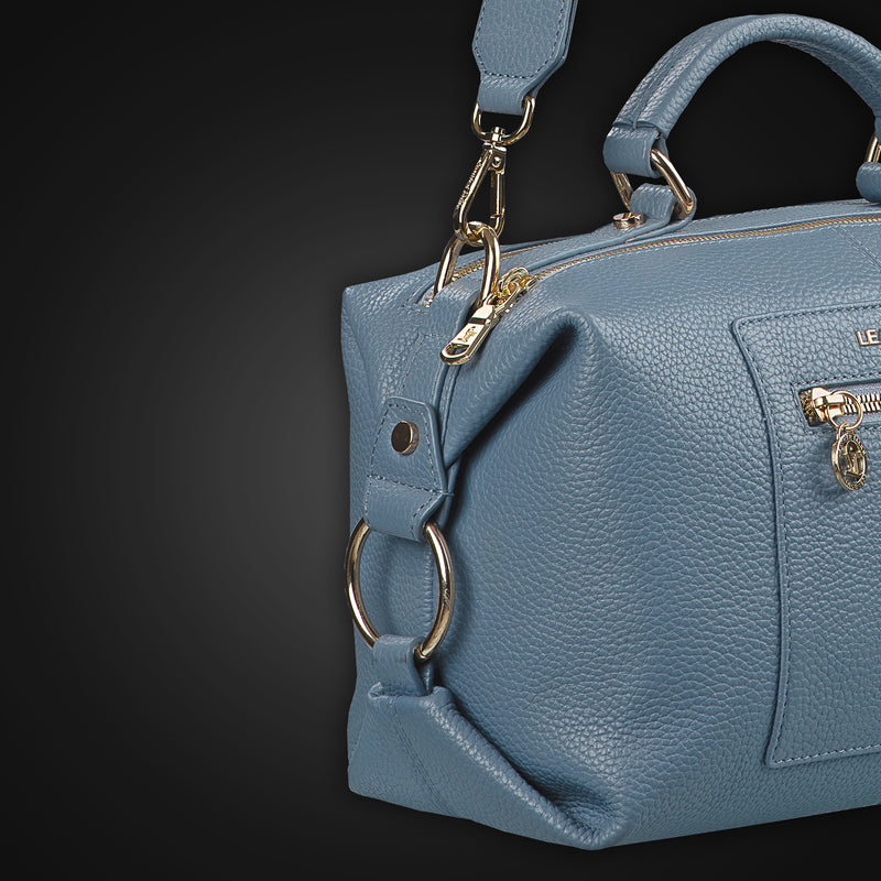 Leather Hand Bags For Women | 100% Genuine Leather | Color - Blue