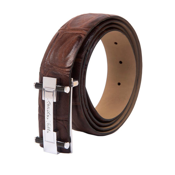 Great Dane | Genuine Leather Belt For Men | With 35mm Brass Buckles | Color: Brown