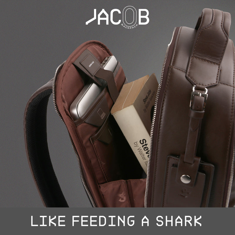 Jacob V 2.0 | Leather Backpack for Men | Lifetime Service Warranty | 100% Genuine Leather | Color: Brown