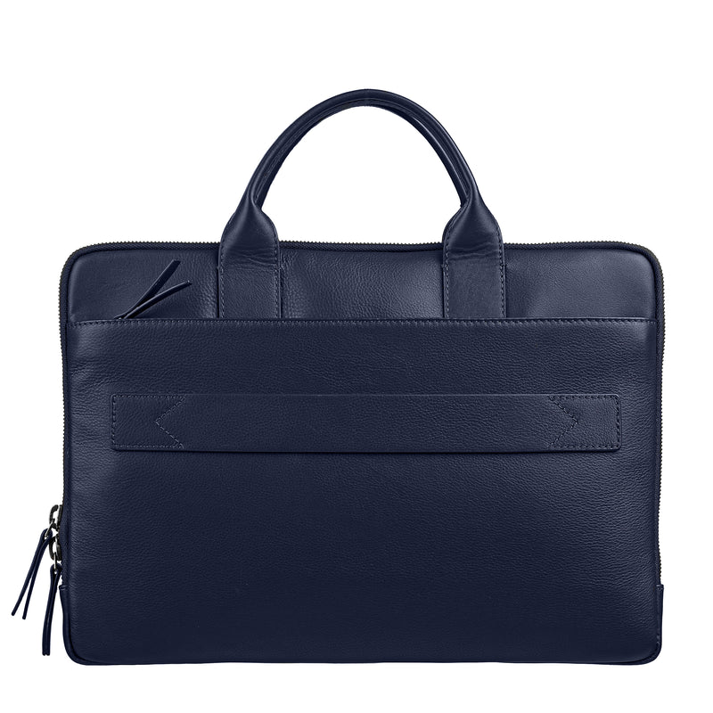 Laptop Sleeve V | Genuine Leather | Leather Laptop Bag | Office Bga for Men |  Color : Blue