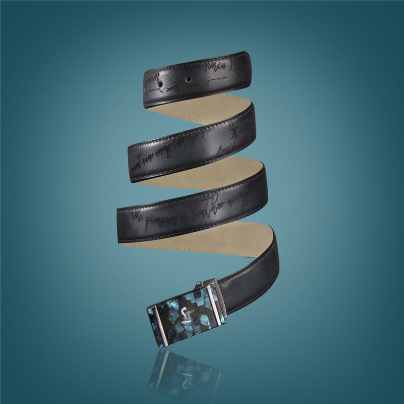 Crawford | Pure Leather Belt for Men | 100% Genuine Leather | Lifetime Warranty | Color: Black