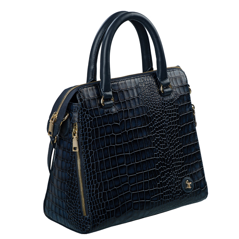 Vivian Hand Bag For Women | 100% Genuine Leather | Color - Blue