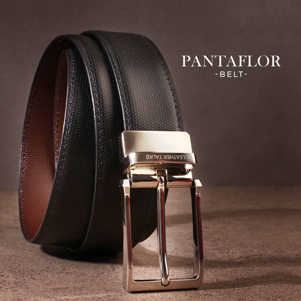  Pentaflor  Formal Reversable Belt | 100% Genuine Leather | Color: Black & Brown