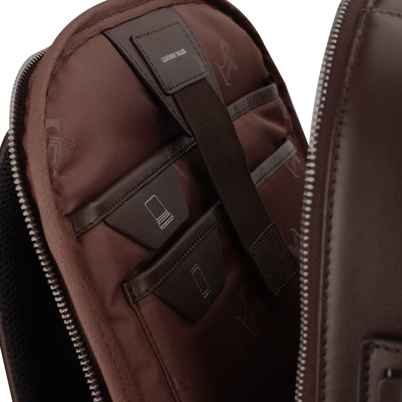 Jacob V 2.0 | Leather Backpack for Men | Lifetime Service Warranty | 100% Genuine Leather | Color: Brown