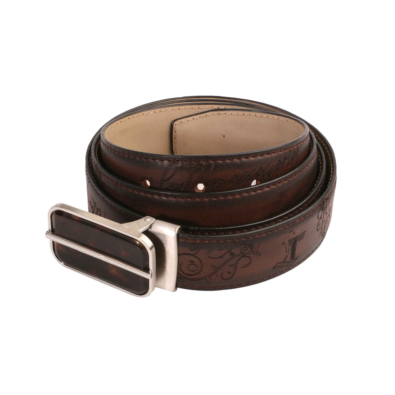 Crawford | Pure Leather Belt for Men | 100% Genuine Leather | Lifetime Warranty | Color: Brown