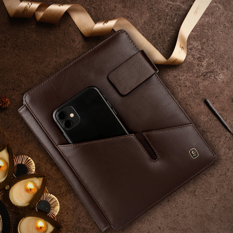 Luxury Corporate Diwali Gift |  Melunge Notebook | Luxury Genuine Leather Notebook | Gift for  Employees & Clients