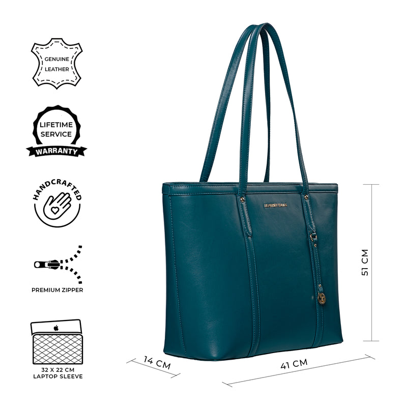 Genuine Leather Tote Bags For Women | Color - Blue